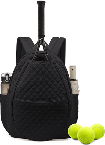 Vista 11 de Sucipi Bolsas de tenis para mujeres, Mochila bolsa acolchada para raqueta de tenis para raqueta de tenis, palas de pickleball, bádminton