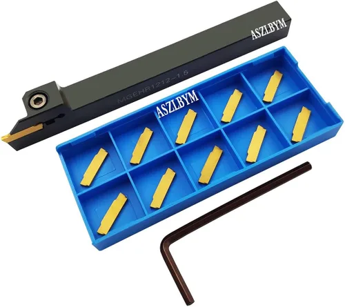 Vista 2 de Soporte de herramienta de ranurado para torno MGEHR1212-1.5 con 11 piezas MGMN150-G insertos de ranurado de carburo indexables