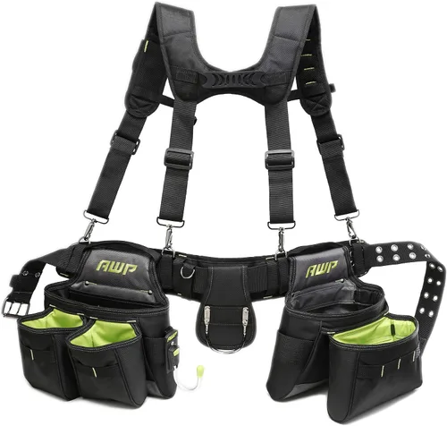 Vista 8 de AWP Tool Belt Tool Rig, Durable Premium Utility Belt Organizer for Men & Women, Utility Work, Electrician, Mechanic