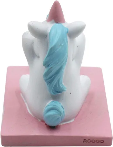 Vista 6 de Suillty Lindo soporte de teléfono de unicornio de dibujos animados para escritorio, pequeño y exquisito teléfono móvil, soporte para teléfono