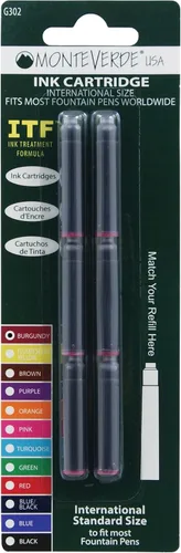 Vista 15 de Monteverde Cartucho de tinta estándar, negro, paquete de 12 (G303BK)