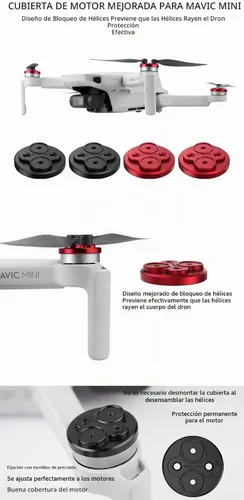Vista 6 de BTG Tapa de la cubierta del motor para DJI Mini 2 SE/Mini 2/Mini 4K/Mini SE/Mini Drone Accesorios Protector del motor
