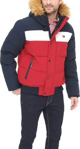 Vista 3 de Tommy Hilfiger Chaqueta bomber de esnórquel acolchada de tela ártica para hombre