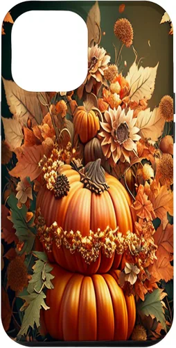 Vista 25 de iPhone 16 Vintage hojas caídas otoño calabaza especia feliz otoño caso