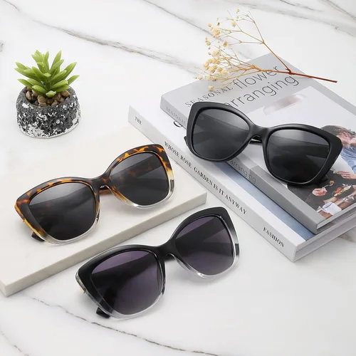 Vista 5 de Dollger Gafas de sol polarizadas de ojo de gato para mujer diseño retro gafas de sol polarizadas con protección UV400