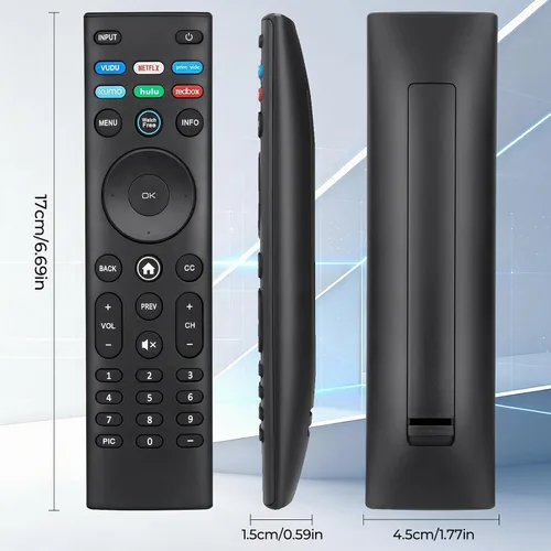 Vista 2 de Control remoto universal para Vizio Smart TV LED LCD HD 4K UHD HDR TV - No requiere configuración