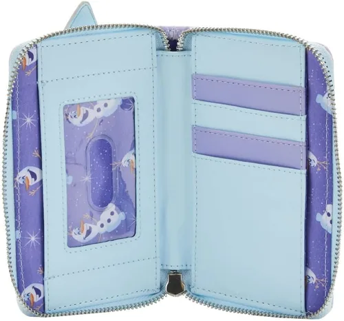 Vista 2 de Loungefly Disney Frozen Princess Castle - Cartera con cremallera alrededor de Frozen talla única, Frosten, Disney Frozen Princess Castle - Cartera