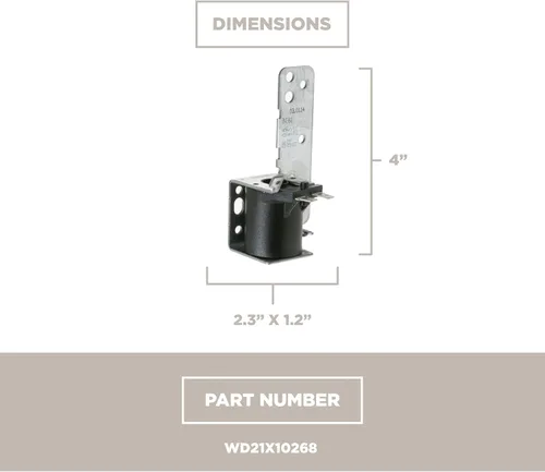 Vista 5 de GE WD21X10268 - Conjunto de solenoide de drenaje original OEM para lavavajillas GE