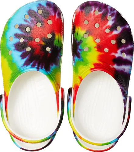 Vista 4 de Crocs - Zuecos clásicos con diseño teñido anudado unisex para adultos