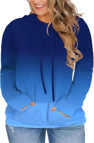 Vista 15 de VISLILY - Sudaderas con capucha para mujer, talla grande, con bloques de color y bolsillos, tallas XL a 4XL gris (01_a_gray)