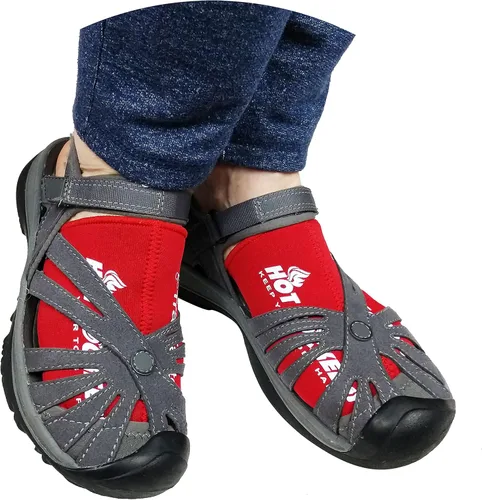 Vista 7 de Calentadores de dedos de neopreno - Se usan dentro de zapatos o botas - 3 tallas - Para ciclismo, senderismo, deportes de invierno, camping, trabajo