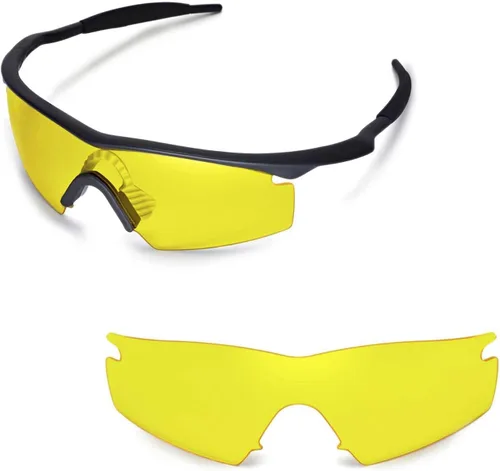 Vista 3 de Walleva Lentes o lentes de repuesto con bloc de nariz negro para Oakley M Frame Strike - Varias opciones disponibles