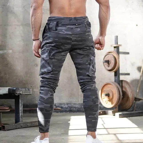 Vista 4 de BEUU Mens Workout Jogger Pants Gym Tapered Athletic Slim Sweatpants Sports Training Sweatpants for Men with Pocket