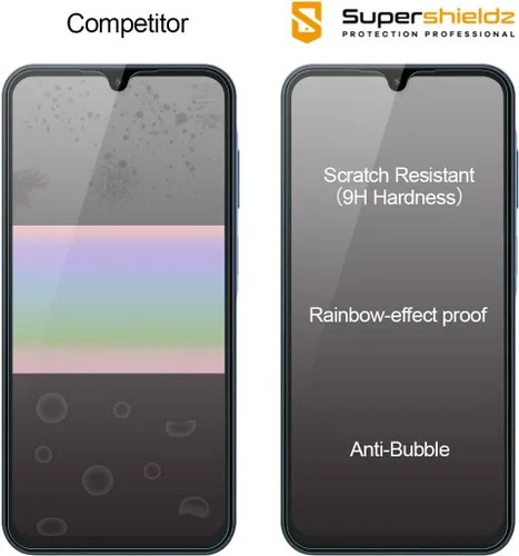 Vista 2 de Supershieldz Protector de pantalla de vidrio templado diseñado para Samsung Galaxy A15 5G, antiarañazos, sin burbujas