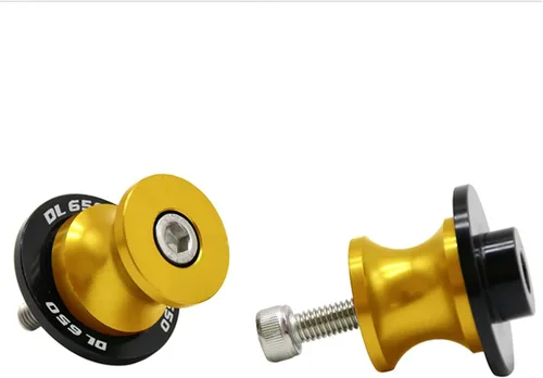 Vista 7 de Tornillos de soporte de brazo oscilante trasero con motor para Suzuki DL650 V-Strom 2004-2013 2012 2011 DL 650 V Strom M8 deslizadores de marco Negro