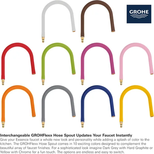 Vista 8 de Grohe 30295BE0 Essence - Grifo de cocina profesional de un solo mango, níquel pulido