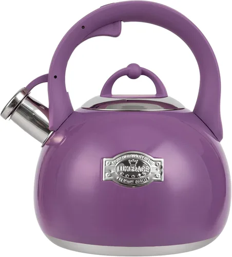 Vista 10 de Tetera para estufa, hervidor de agua de acero inoxidable de grado alimenticio, tetera para el hogar y la cocina, 3.1 cuartos de galón