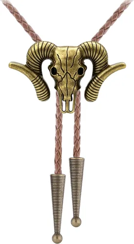 Vista 22 de Jeilwiy Corbata de bolo para hombre, corbatas vaqueras, collar de corbata #44 Elemento de sombrero de vaquero