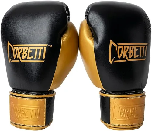 Vista 2 de Comfortech (CTG) Muay Thai Boxing Gloves for Men and Women, Featuring Double Stitched Kevlar and Full Grain Leather, Designed for Training