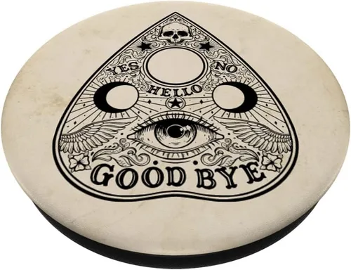 Vista 2 de Planchette Ouija Spirit - Tablero vintage gótico de terror PopSockets intercambiable PopGrip