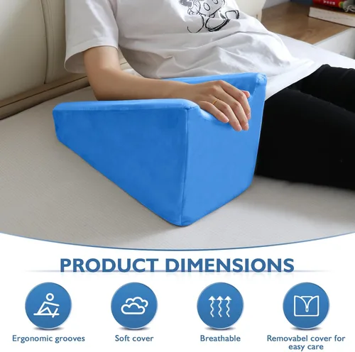 Vista 6 de Almohada de elevación de brazo, almohada de elevación de cuña de brazo excelente, almohada ergonómica de apoyo para codo para dormir, almohadilla