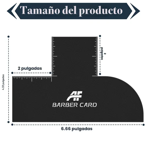 Vista 8 de Tarjeta de mejora para barberos con indicadores de medición, herramienta de línea de peluquería reutilizable y herramienta de modelado de línea