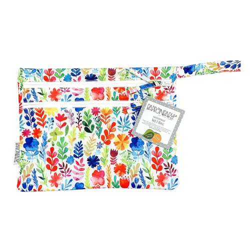 Vista 12 de BapronBaby Adventure Awaits - Bolsa impermeable con dos bolsillos con cremallera, reutilizable para la hora de comer, pañales, cochecitos