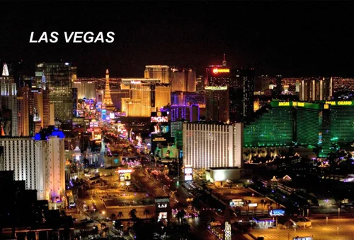 Vista 15 de Nevada USA United States - Imanes para nevera (1 pieza, estilo: Las Vegas #K2)