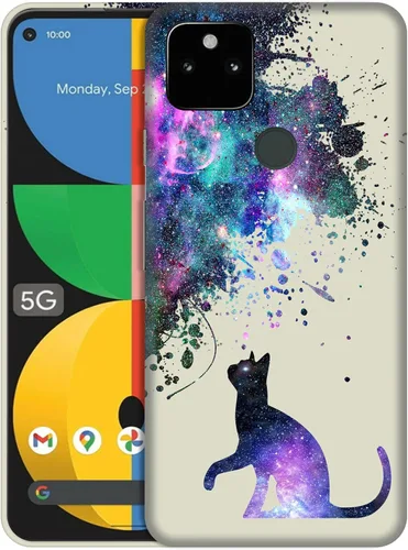 Vista 33 de GlamCase for Google Pixel 5a 5G, Pixel 5a Case - Basketball On Fire Printed Cute Slim Fit Hard Plastic Protective Designer Back Phone Case/Cover for