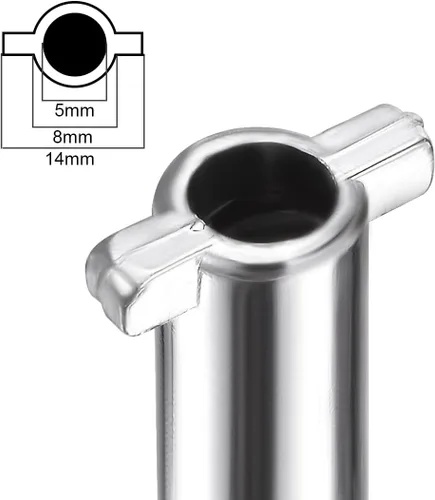 Vista 4 de uxcell Llave eléctrica del gabinete 0.197 in agujero de aleación de zinc medidor de agua caja de seguridad 2.126x1.575 in 5pcs