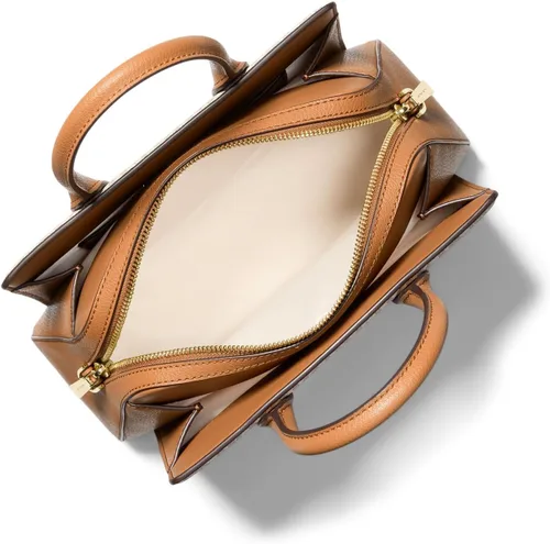 Vista 4 de Michael Kors - Laila, bolso pequeño para mujer Herrajes dorados/vainilla/bellota