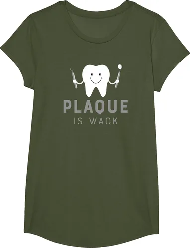 Vista 18 de Plaque is Wack Funny Dental Hygienist T-Shirt Asphalt Grey