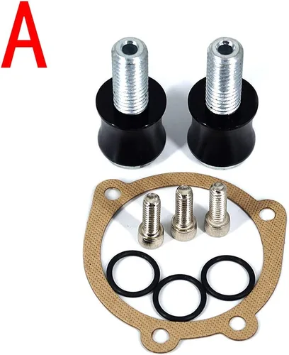Vista 6 de Limpiador de motocicleta Harley Filtro de aire CNC corte admisión cromo negro kit para Sportster XL 883 XL 1200 2007-2018 (cromo y negro, ajuste - A)