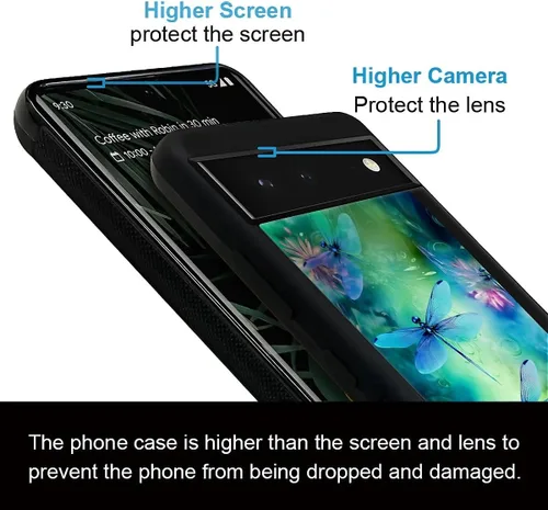 Vista 123 de Compatible con Google Pixel 4A 5G Mobile Case Creative Acrylic Panel trasero Silicona Protección Grip especialmente diseñado para Google Pixel 4A 5G