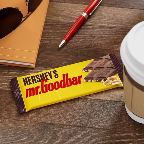 Vista 7 de HERSHEY'S MR. GOODBAR Barras de caramelo de chocolate con maní, 1.75 oz (36 unidades)