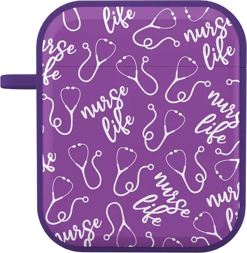 Vista 2 de AFFINITY BANDS Funda HDX de enfermería compatible con Apple AirPods Gen 1 y 2 (Nurse Life)