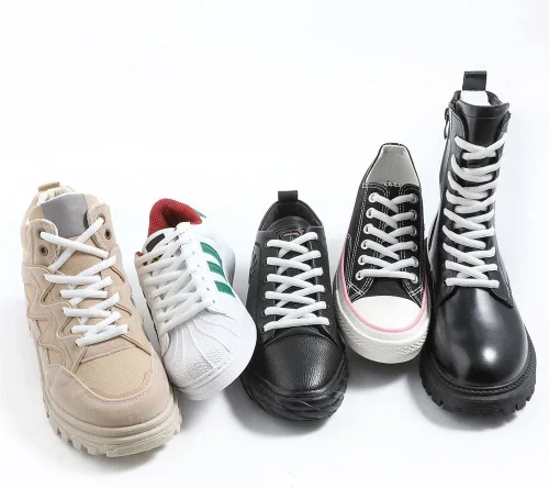 Vista 4 de VSUDO 2 pares de cordones ovalados para tenis, tenis de béisbol, tenis deportivos atléticos, para hombres o mujeres