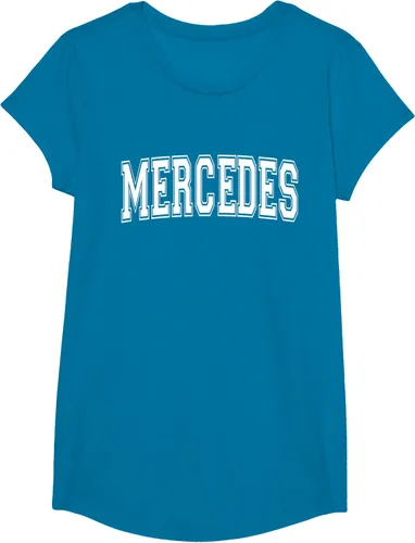 Vista 75 de MERCEDES TX TEXAS USA - Camiseta deportiva vintage estilo Varsity, Negro, S