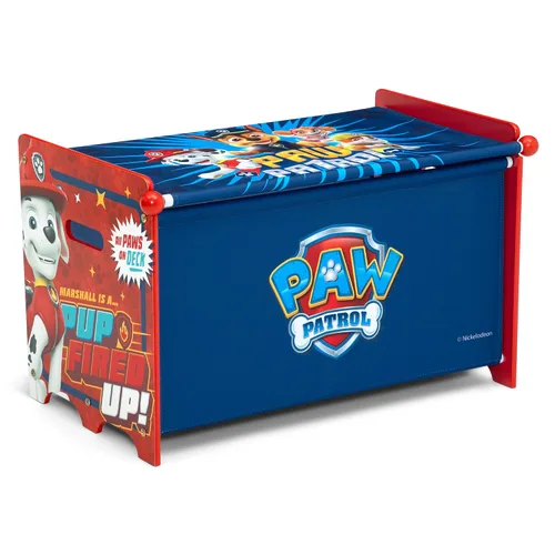 Vista 8 de Delta Children – Caja de juguetes Bluey con tapa de tela retráctil