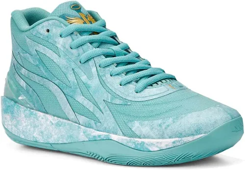 Vista 2 de PUMA Mb.02 X Jade Tenis de baloncesto para hombre, estilo casual, color verde