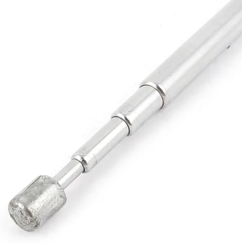 Vista 2 de uxcell Antena telescópica de 4 secciones de 16.9 in para TV RC Controller FM AM Radio, antena telescópica universal de repuesto para radio, TV