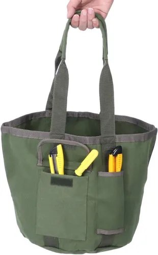 Vista 7 de Organizador de herramientas de cubo, impermeable, bolsa de herramientas para jefe, soporte de jardinería