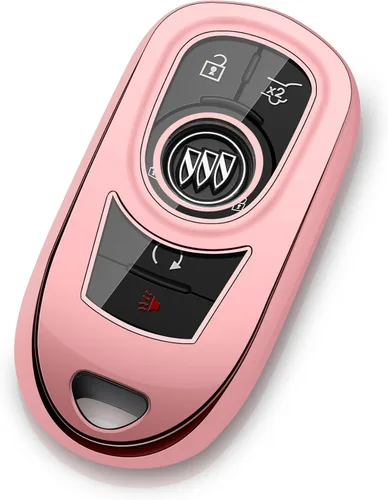 Vista 7 de Funda para Llavero de Buick, Estuche Protector de Llave de Coche, Soporte para Cadena de Llaves, Accesorios Negros