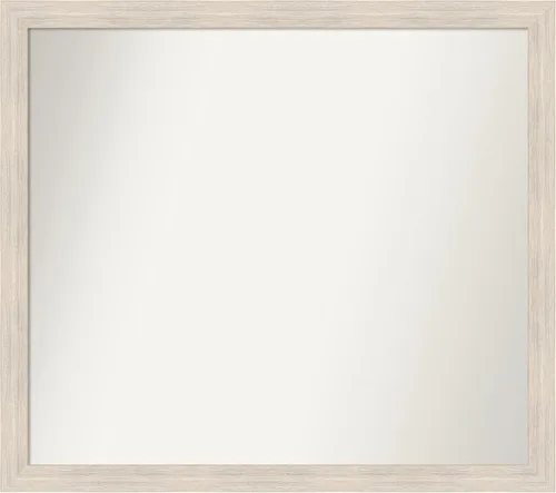 Vista 24 de Amanti Art Espejo personalizado, espejo de baño estrecho Alexandria White Wash, espejo de pared o espejo de tocador de baño sobre el fregadero