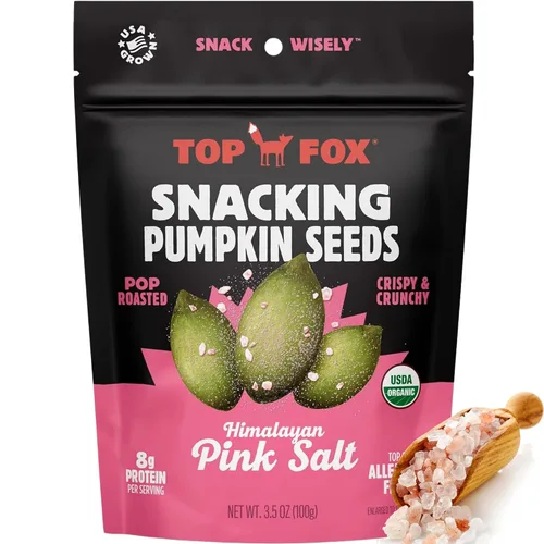 Vista 18 de Top Fox Snacks Semillas de calabaza para comer (Variedad, 3.5 oz) - Snacks sin gluten, snacks de proteínas, snacks keto, paleo y veganos - Tostadas