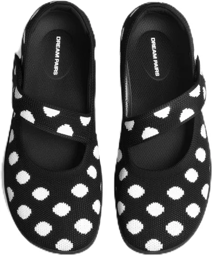Vista 22 de DREAM PAIRS Zapatos planos Mary Jane de punta ancha para mujer Marrón