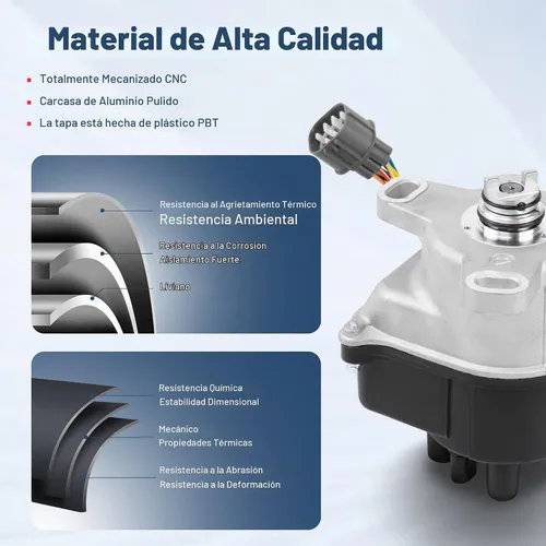 Vista 3 de MOSTPLUS Distribuidor de encendido compatible con Honda CRV CR-V B20B4 2.0 JDM TD-97U