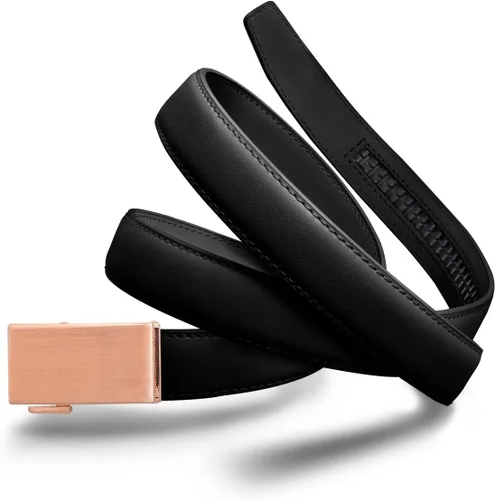 Vista 36 de Mission Belt Cinturón de trinquete de cuero para mujer, colección de cuero de 1.181 in oro/cuero negro