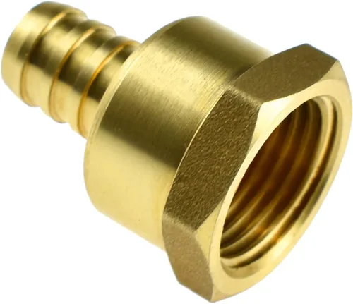 Vista 5 de SDTC Tech 1/2 pulgada PEX a 1/2 pulgada NPT hembra rosca tubería de montaje Adaptador de acoplamiento recto de tubo de crimpado de púas de latón