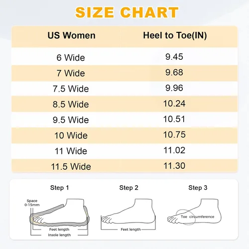 Vista 5 de LeIsfIt Zapatos para caminar para mujer, con puntera ancha, minimalistas, sin caída, transpirables, a la moda